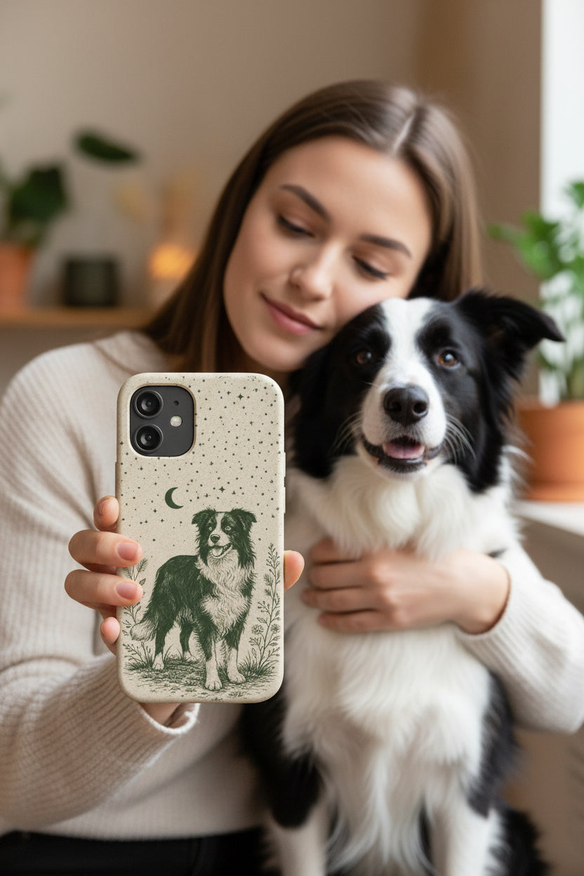 Cover iPhone Biodegradabile Originale Border Collie