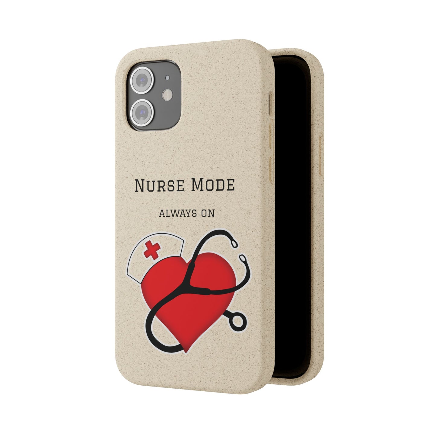 Cover Bio iPhone "Nurse Mode" (Always On) | Custodia Biodegradabile Infermiera & Dottoressa
