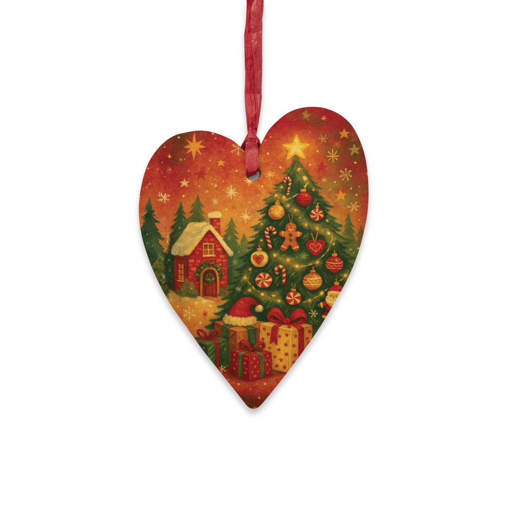 Decorazione Albero Originale "Cuore Vintage" (Magnetica)