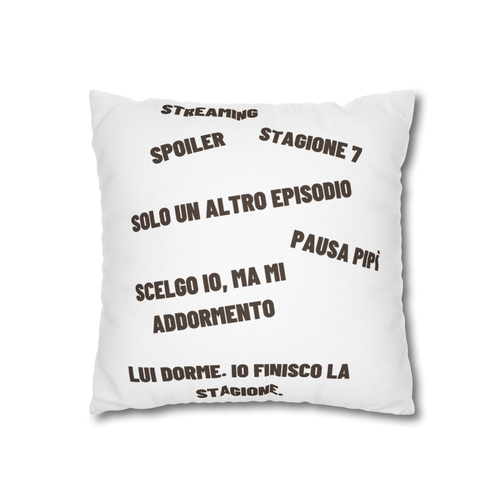 Regalo Originale cuscino,  Serie TV, Cuscino Divertente con Frase, Federa Arredo Divano, Idea Regalo Netflix Lover, Cuscino Ironico, Binge Watching