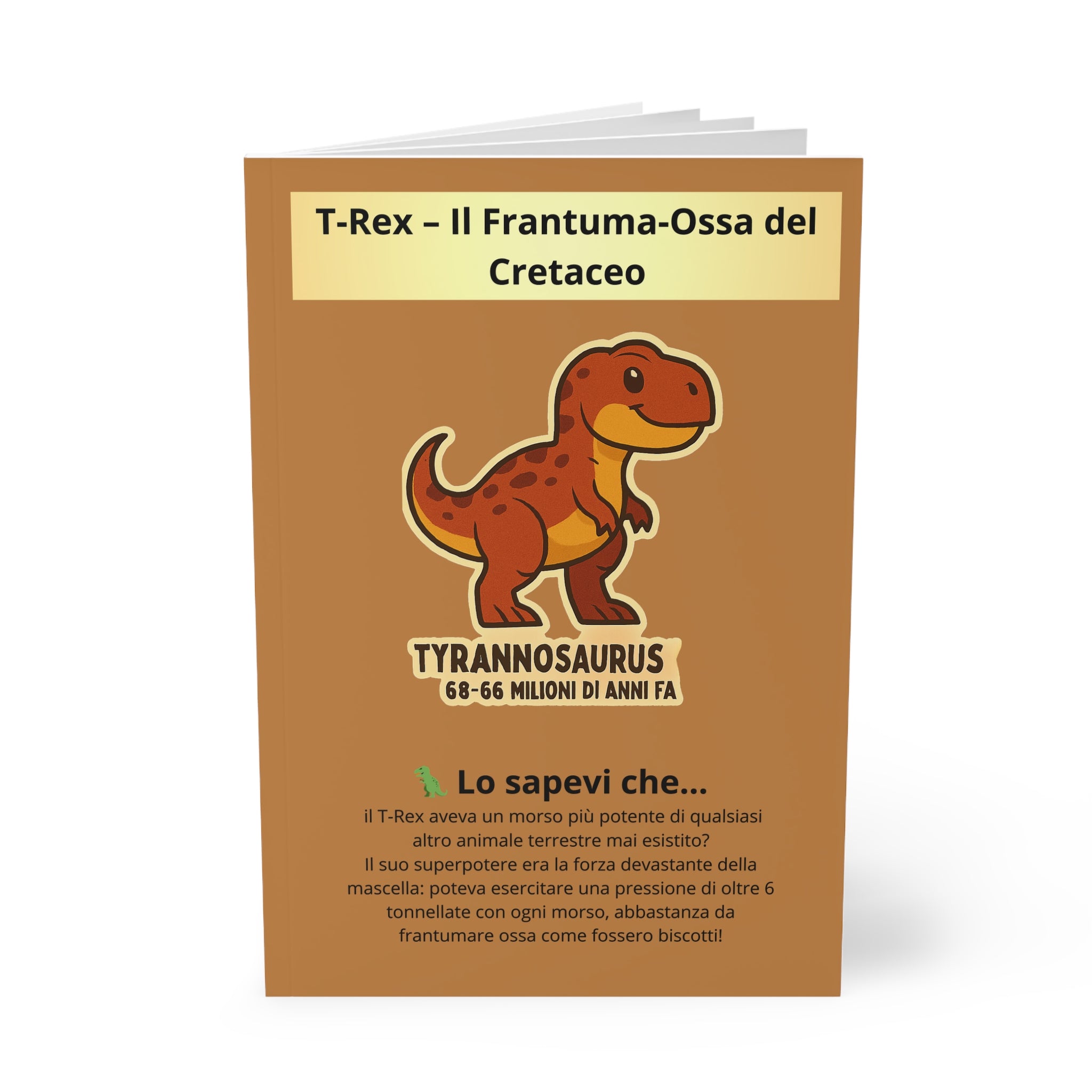 Quaderno Originale "Dino T-Rex" | Taccuino A5 Copertina Morbida