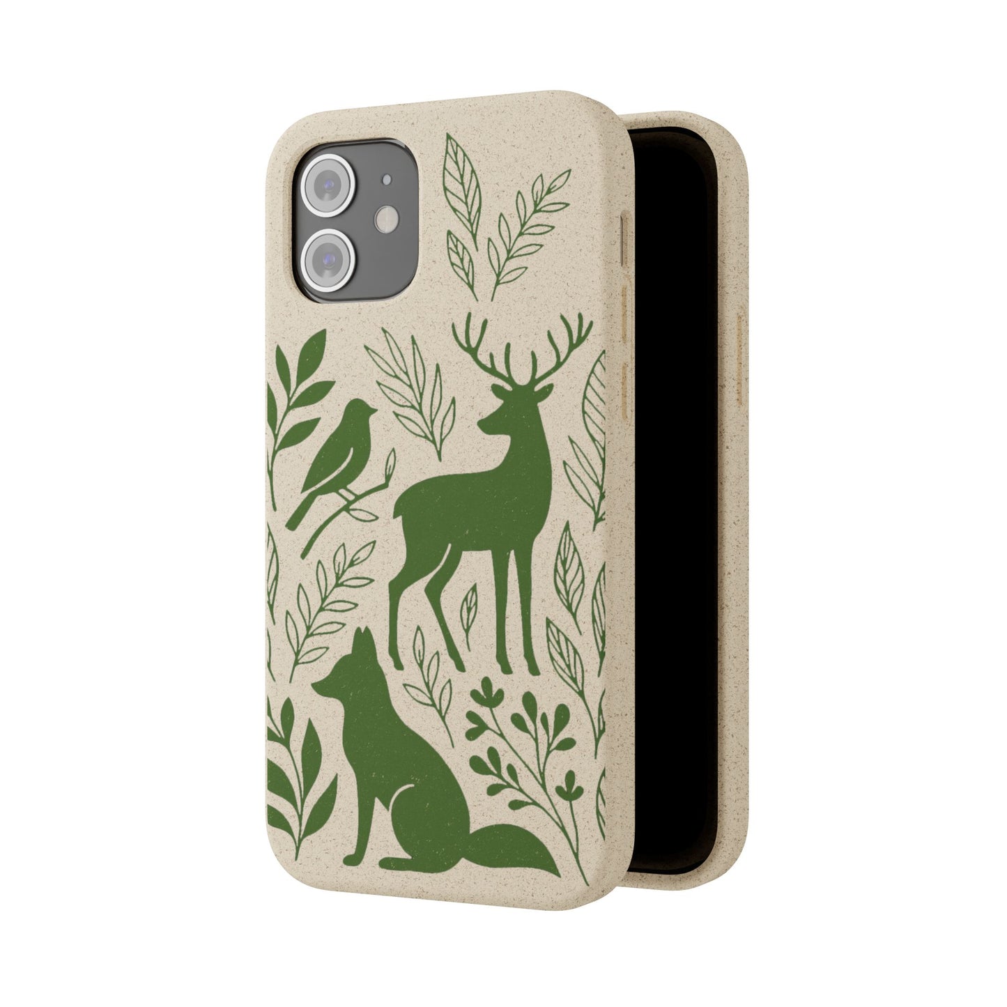 Cover Bio Originale "Animali del Bosco" - Custodia Eco in Bambù & PLA