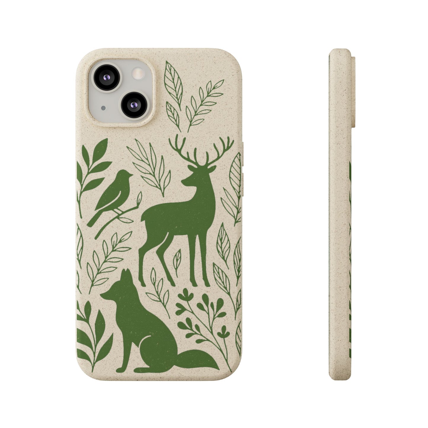 Cover Bio Originale "Animali del Bosco" - Custodia Eco in Bambù & PLA