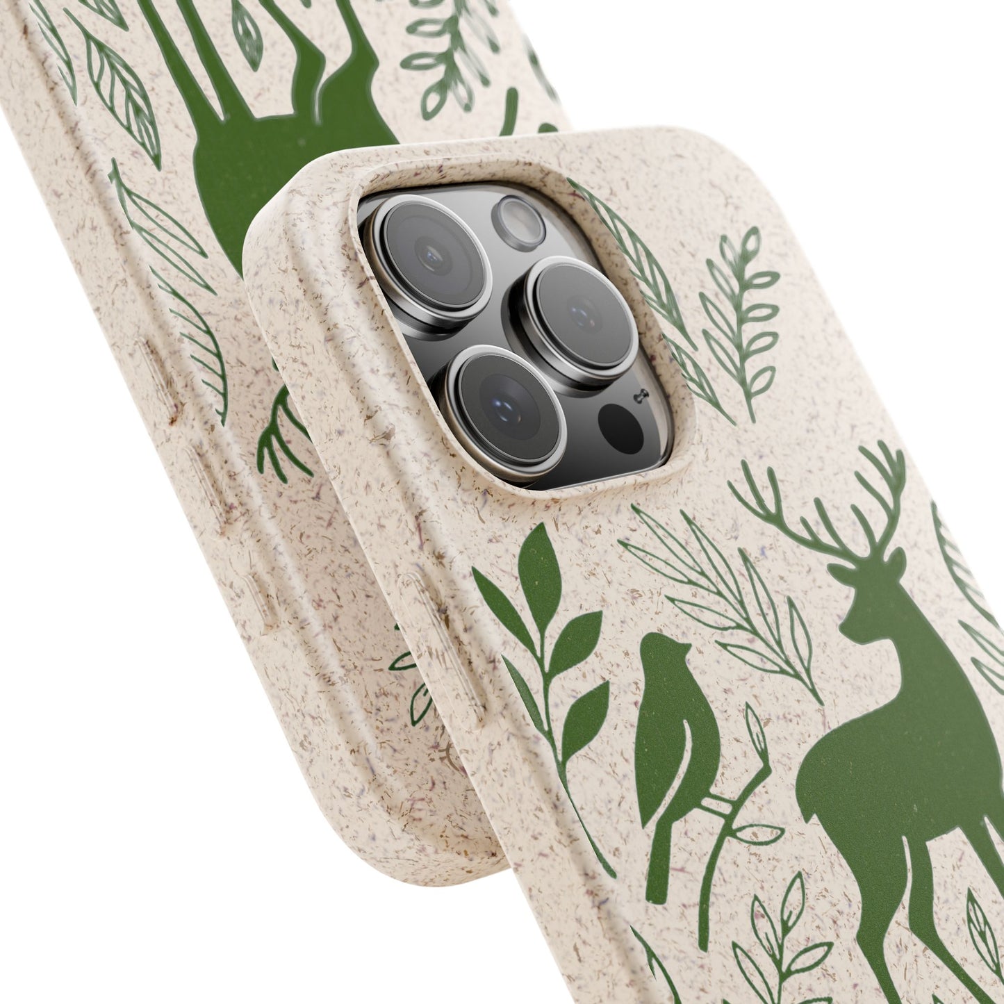 Cover Bio Originale "Animali del Bosco" - Custodia Eco in Bambù & PLA