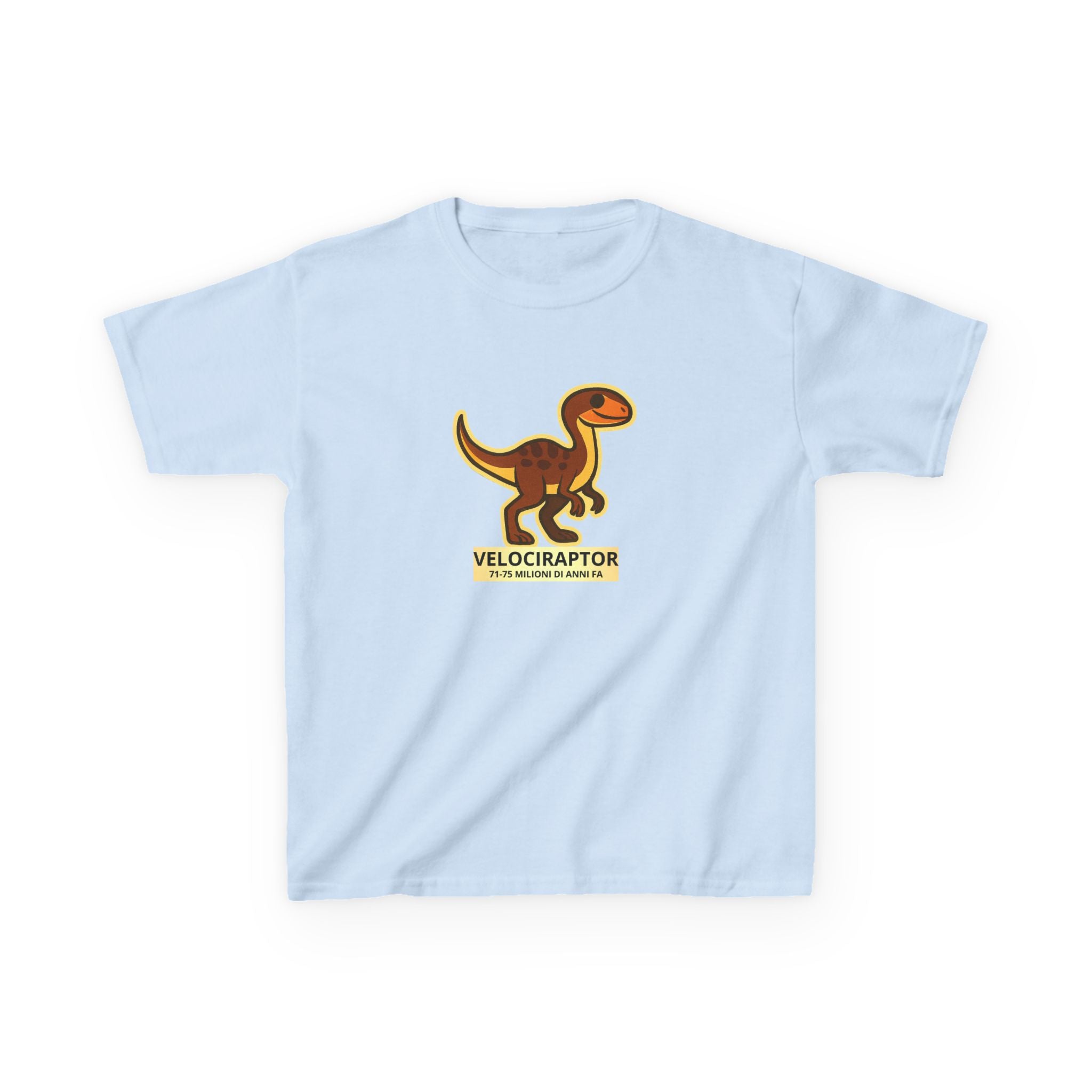 T-shirt Bambino Originale "Dino Velociraptor" | Maglietta Cotone Morbido