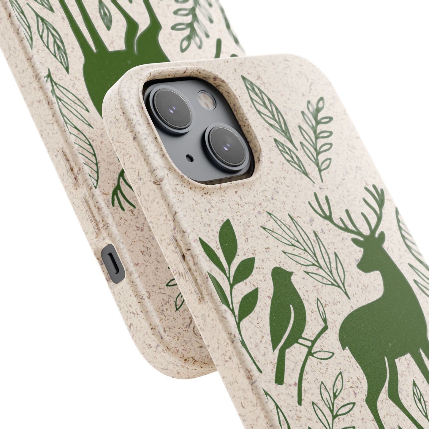 Cover Bio Originale "Animali del Bosco" - Custodia Eco in Bambù & PLA