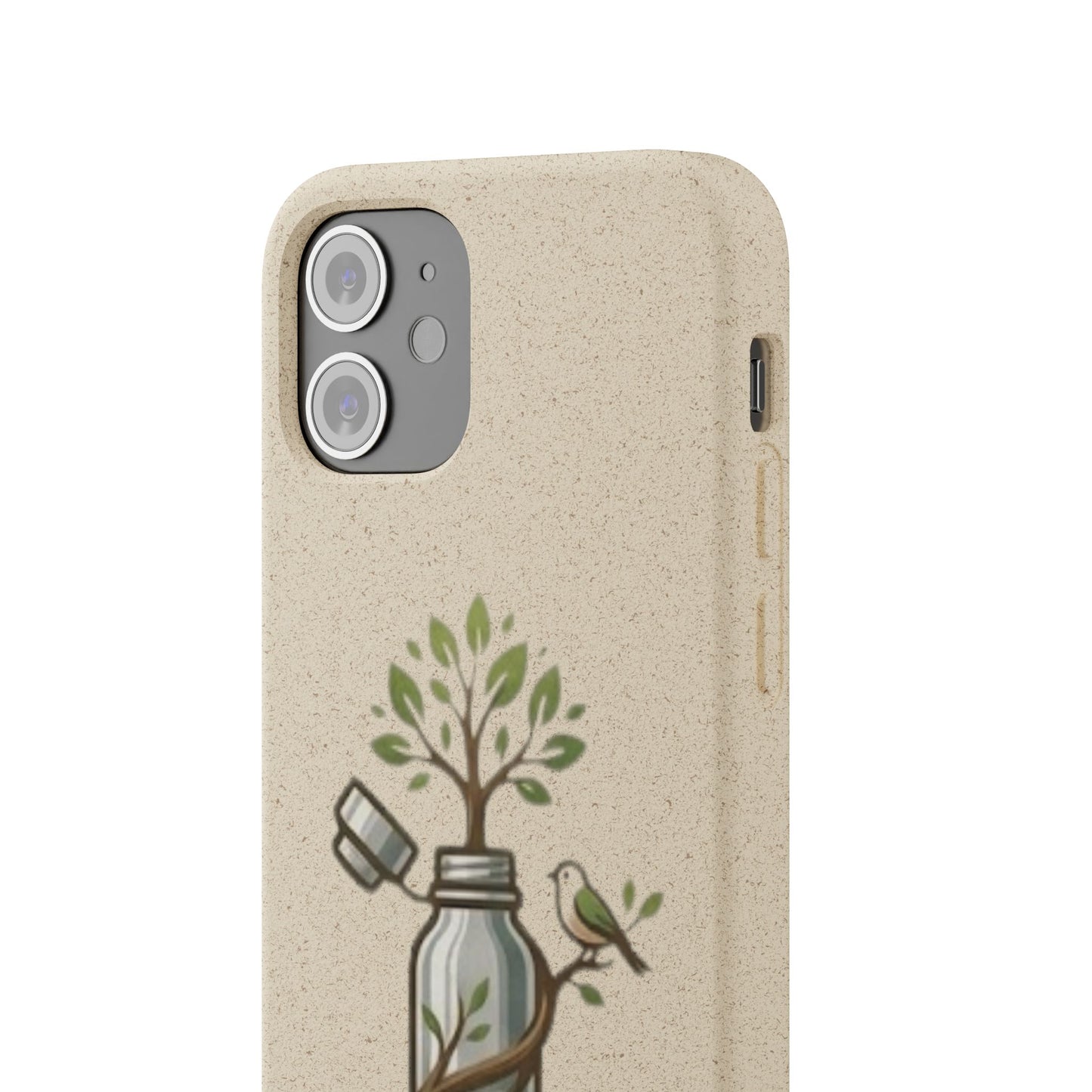 Cover Bio Originale "Rinascita Naturale" - Custodia MagSafe in Bambù & PLA