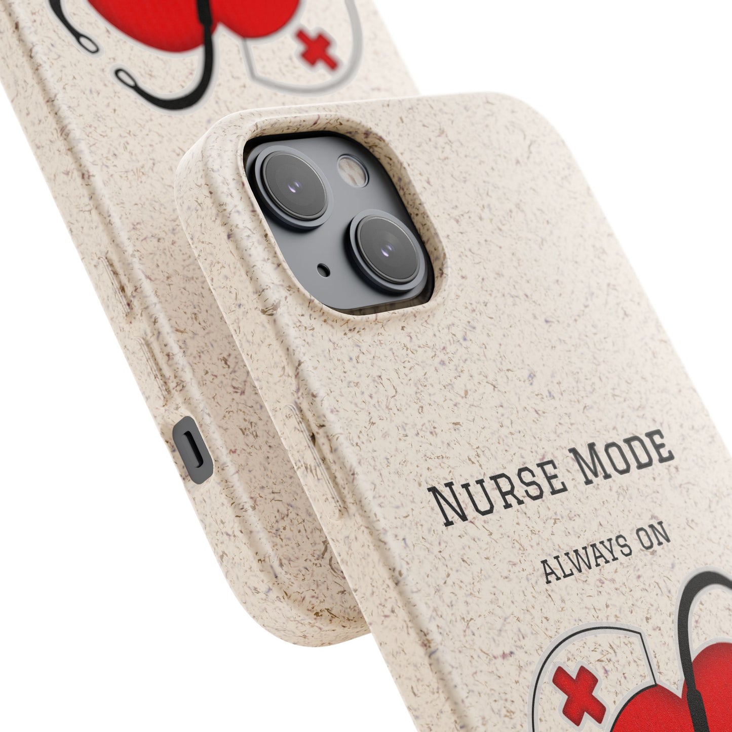 Cover Bio iPhone "Nurse Mode" (Always On) | Custodia Biodegradabile Infermiera & Dottoressa
