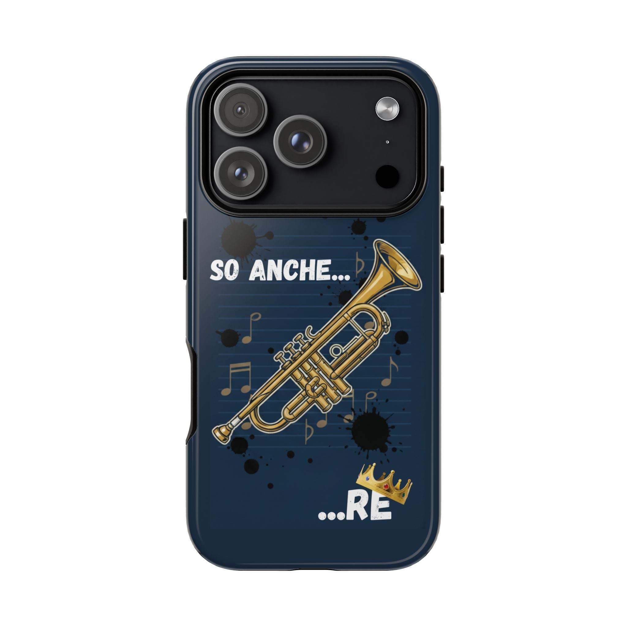 Cover Telefono rigida  Musicista Originale "So Anche... RE" Idea regalo musicisti ironici