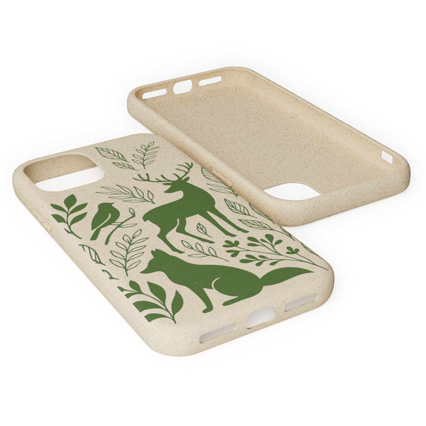 Cover Bio Originale "Animali del Bosco" - Custodia Eco in Bambù & PLA