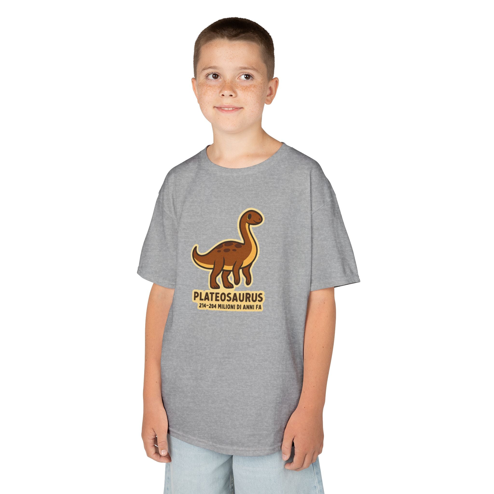 T-shirt Bambino Originale "Dino Plateosaurus" | Maglietta Cotone Morbido
