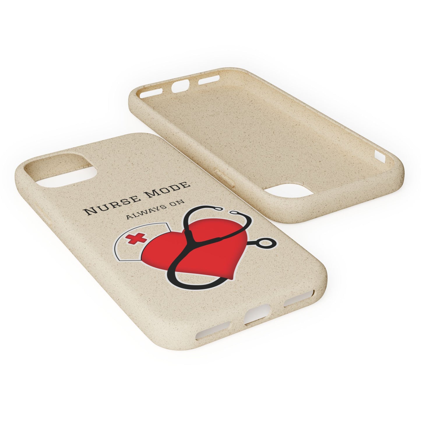 Cover Bio iPhone "Nurse Mode" (Always On) | Custodia Biodegradabile Infermiera & Dottoressa
