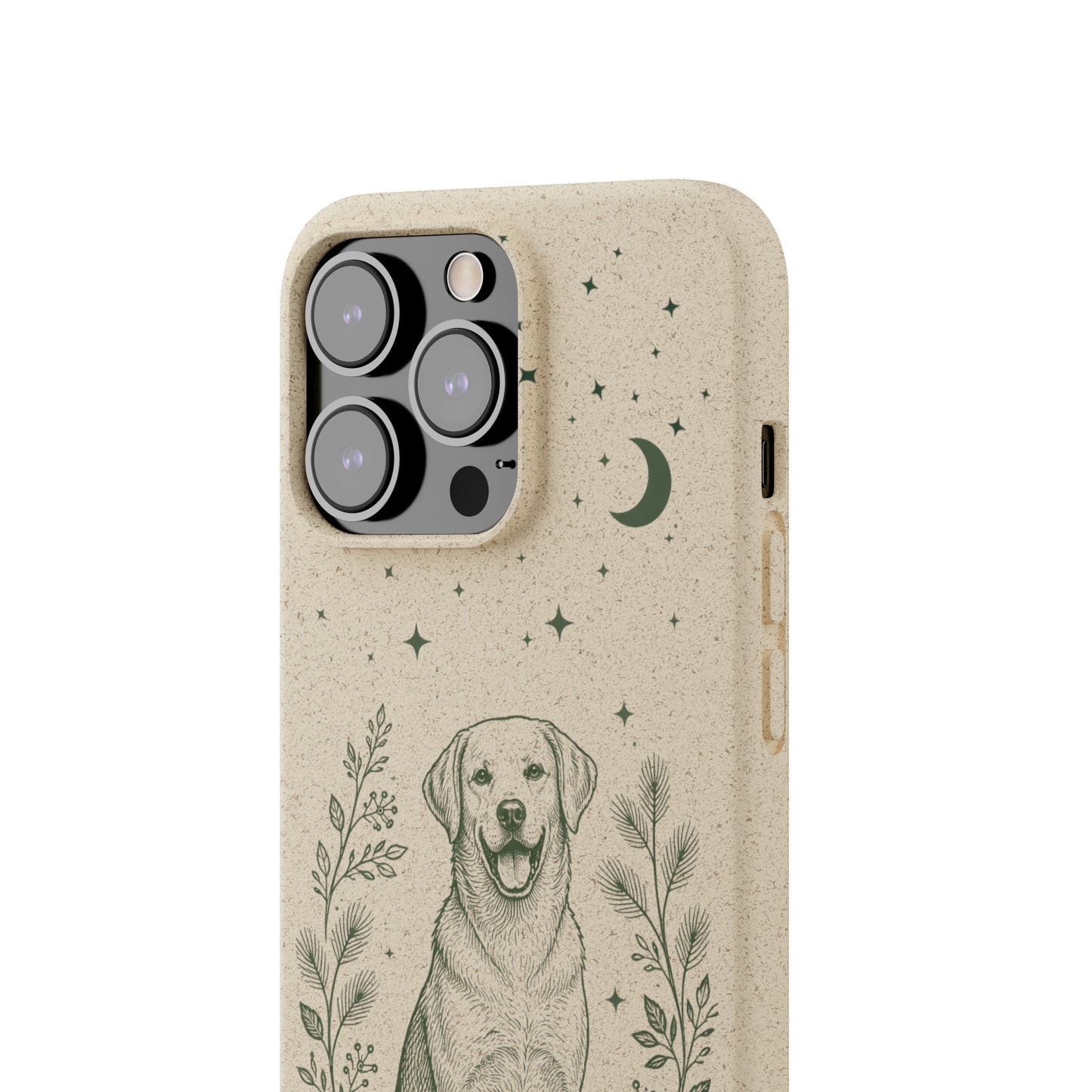 Cover iPhone Biodegradabile Labrador  – Custodia Eco in Fibra di Bambù