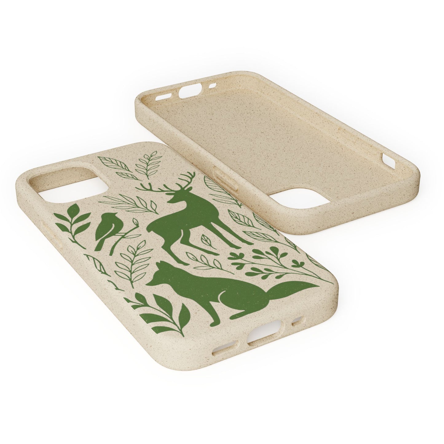 Cover Bio Originale "Animali del Bosco" - Custodia Eco in Bambù & PLA