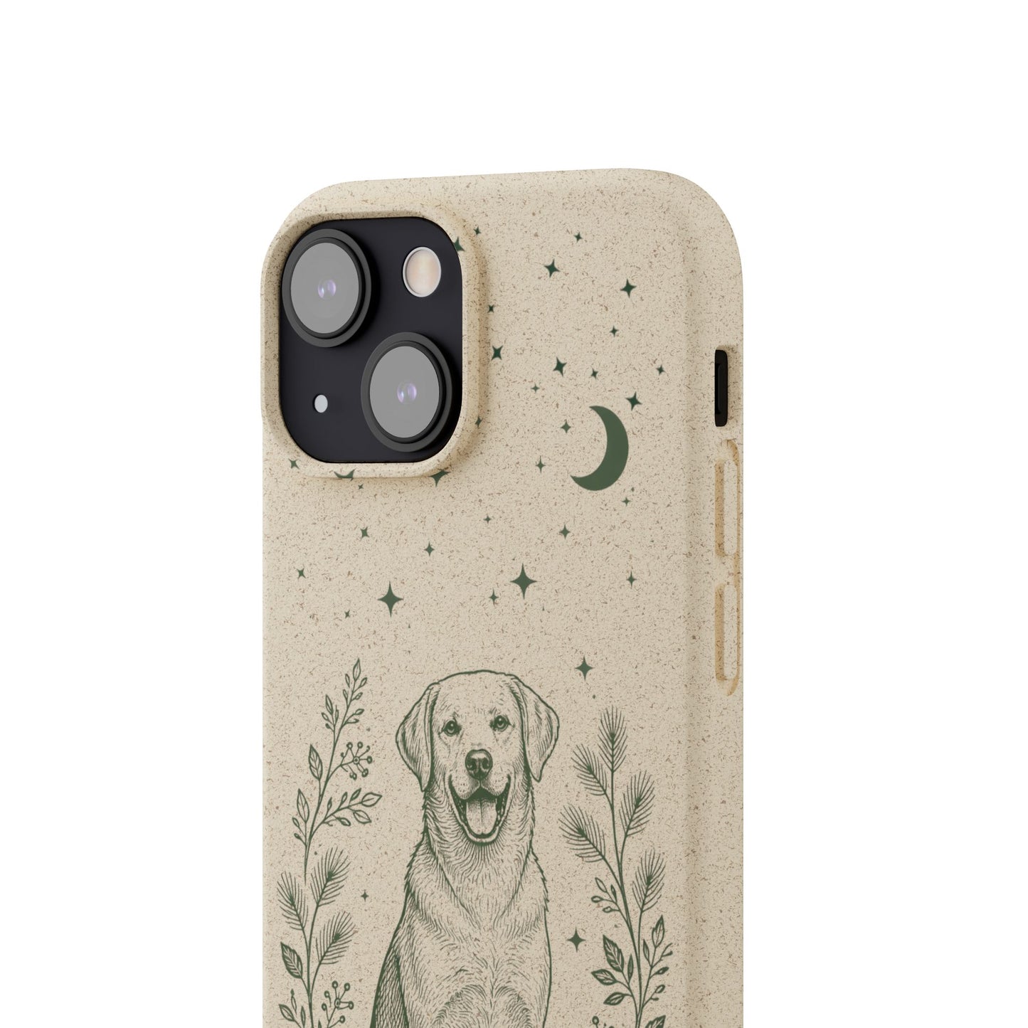Cover iPhone Biodegradabile Labrador  – Custodia Eco in Fibra di Bambù