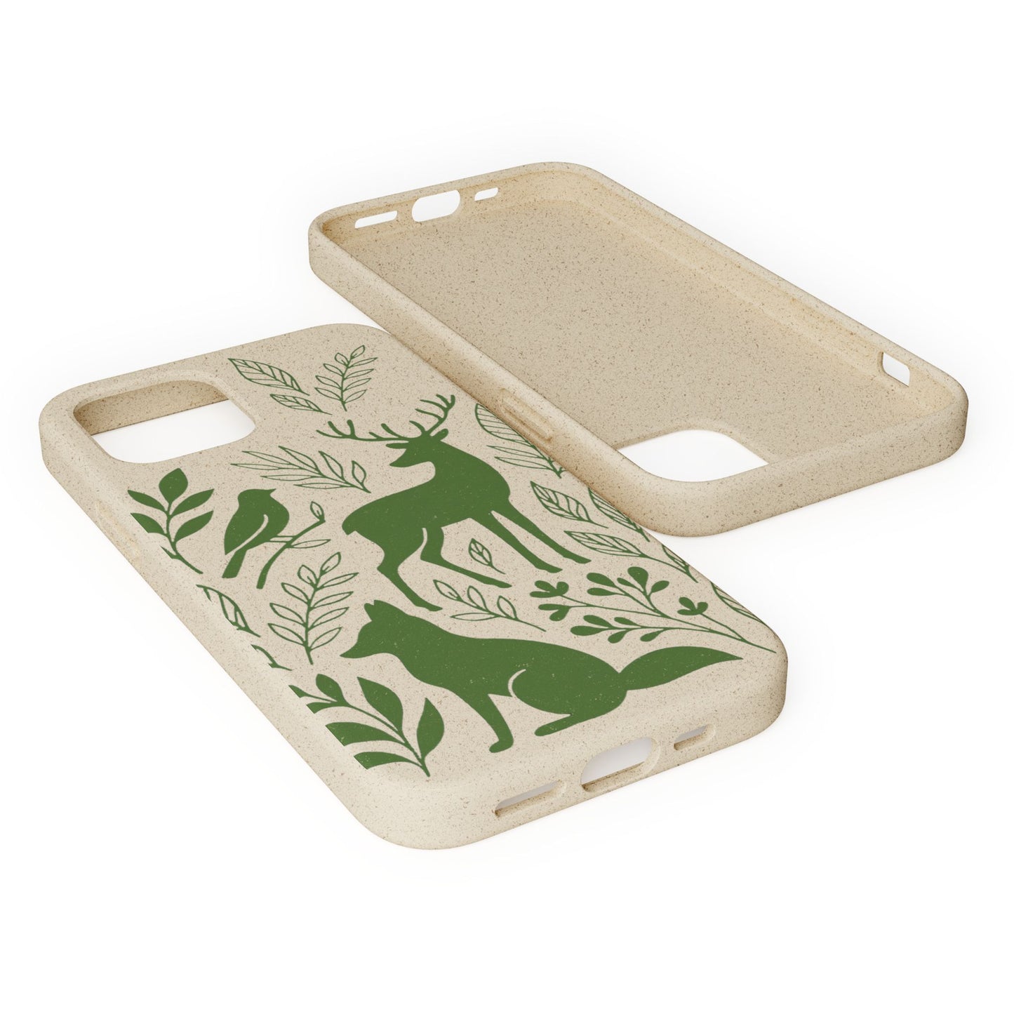 Cover Bio Originale "Animali del Bosco" - Custodia Eco in Bambù & PLA