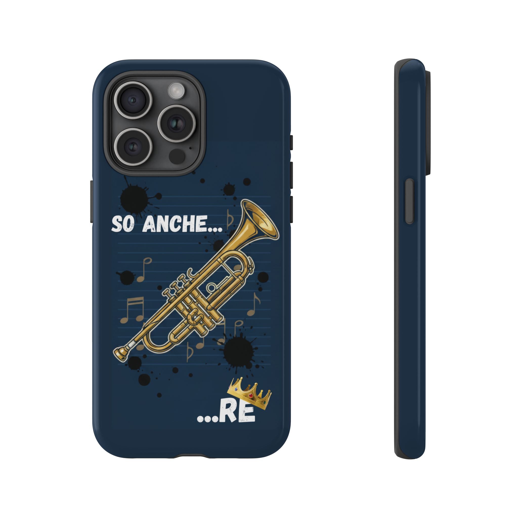 Cover Telefono rigida  Musicista Originale "So Anche... RE" Idea regalo musicisti ironici