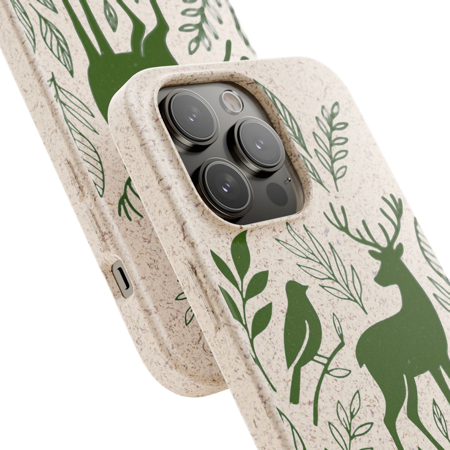 Cover Bio Originale "Animali del Bosco" - Custodia Eco in Bambù & PLA