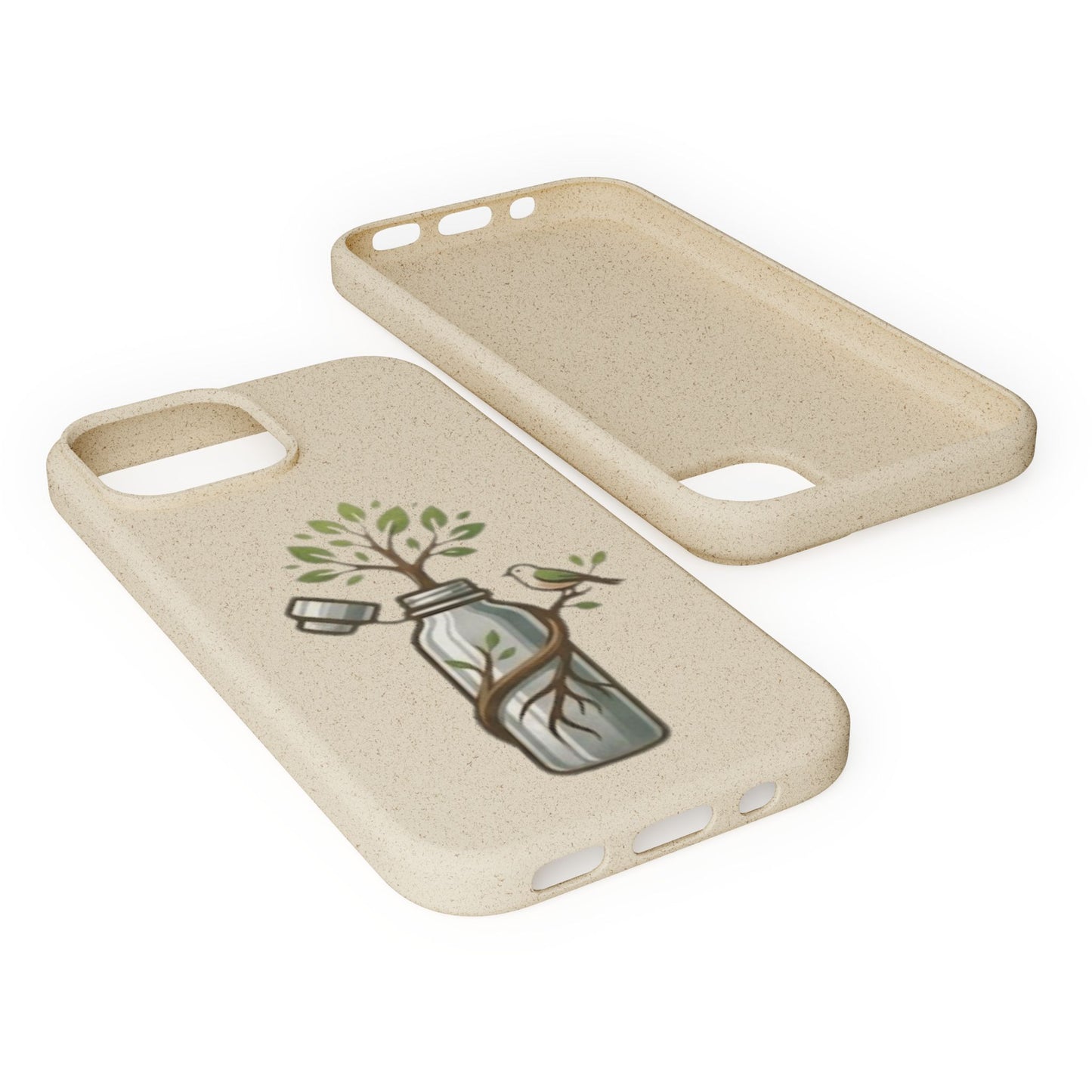 Cover Bio Originale "Rinascita Naturale" - Custodia MagSafe in Bambù & PLA