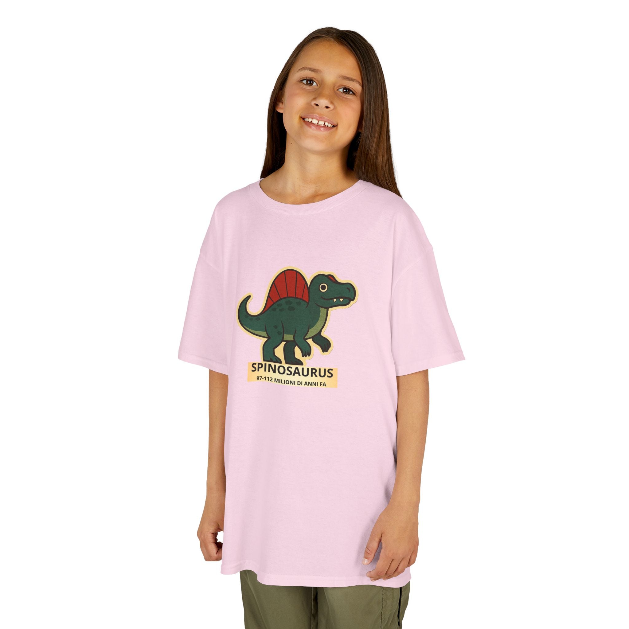 T-shirt Bambino Originale "Dino Spinosaurus" | Maglietta Cotone Morbido