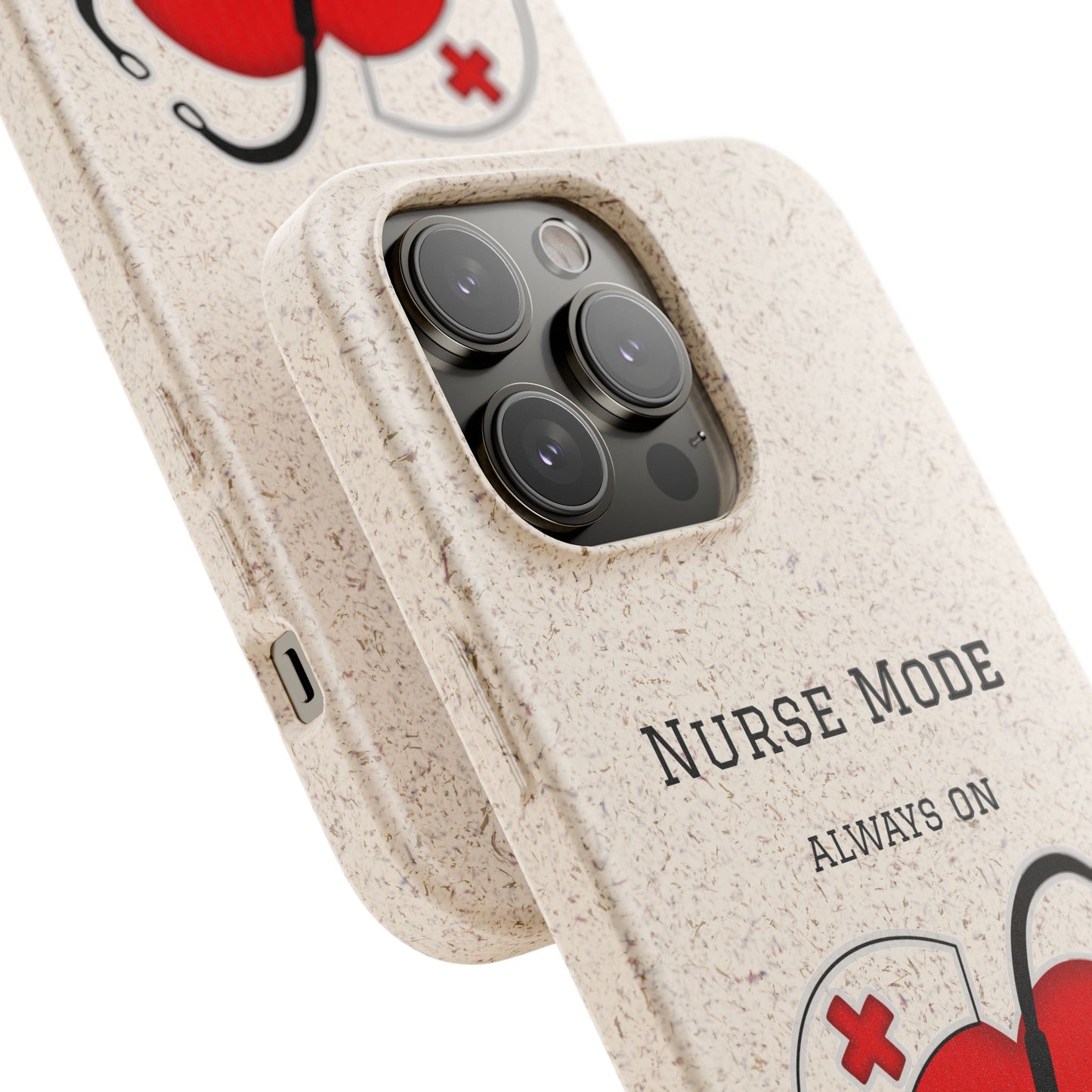 Cover Bio iPhone "Nurse Mode" (Always On) | Custodia Biodegradabile Infermiera & Dottoressa