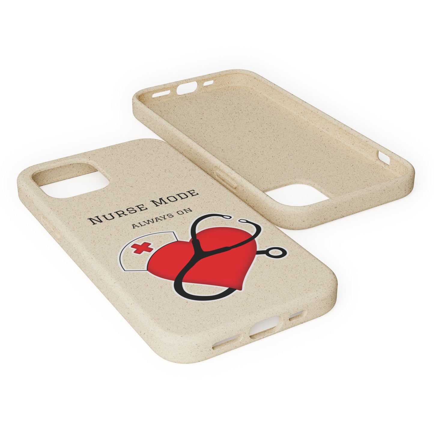 Cover Bio iPhone "Nurse Mode" (Always On) | Custodia Biodegradabile Infermiera & Dottoressa