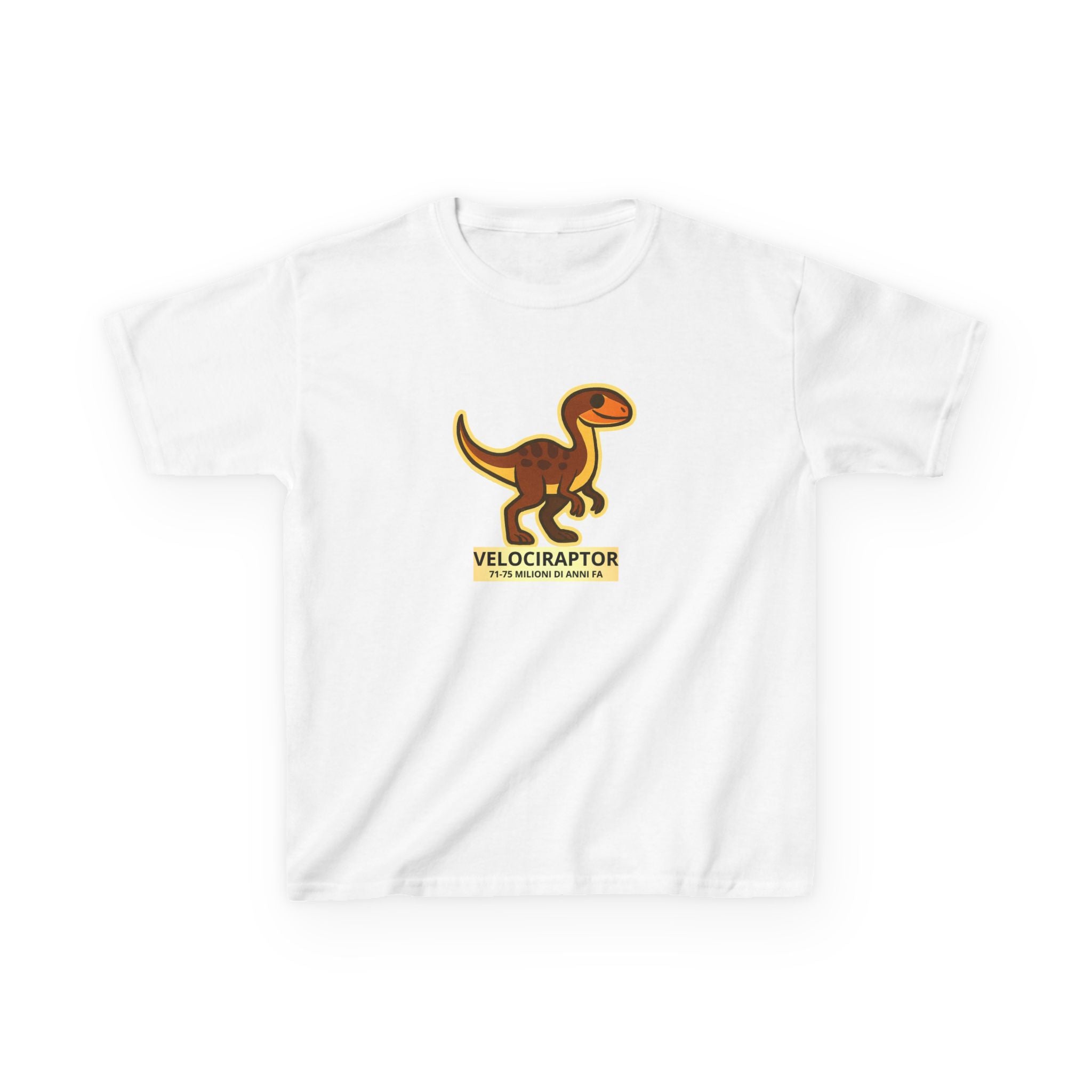 T-shirt Bambino Originale "Dino Velociraptor" | Maglietta Cotone Morbido