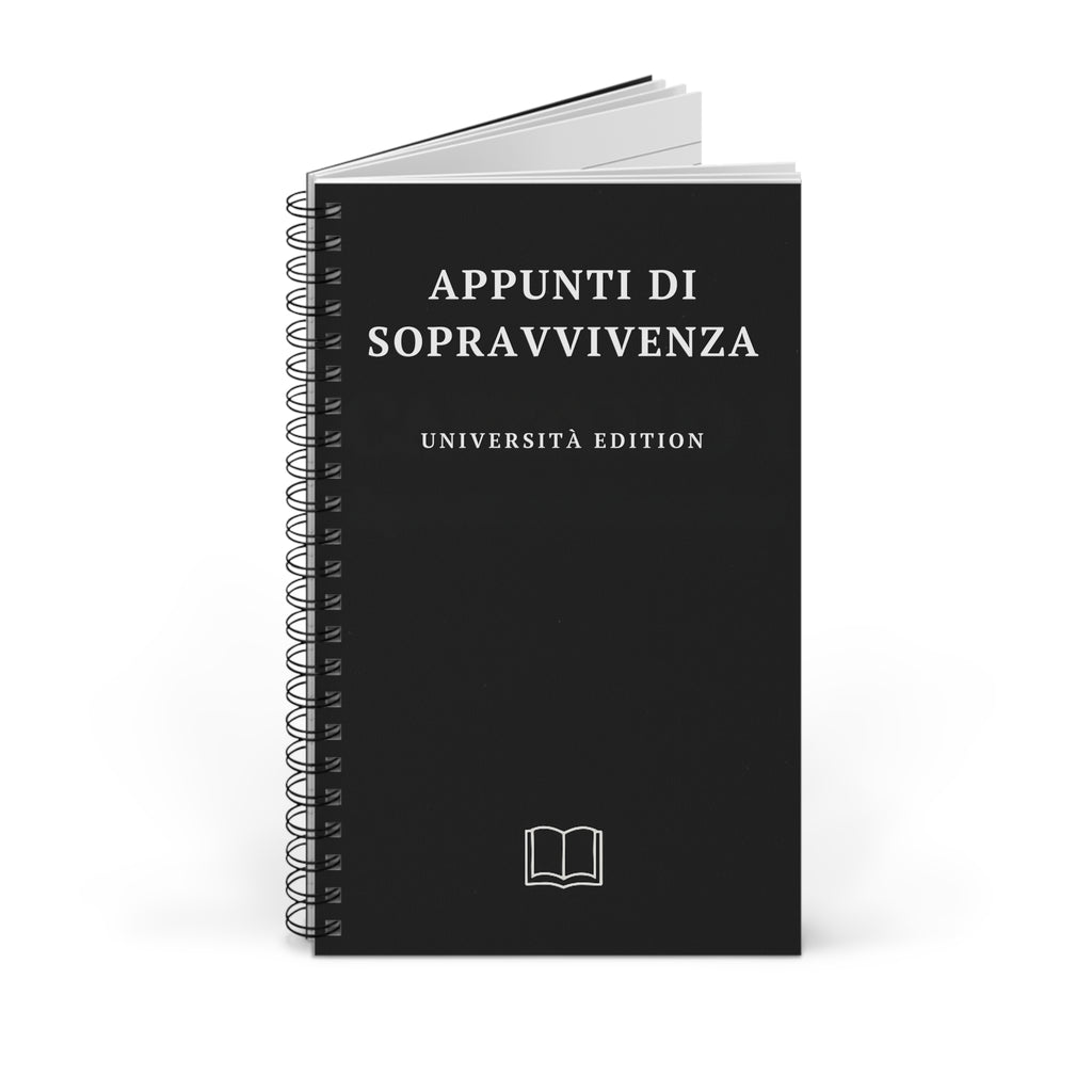 Quaderno A5 "Appunti di Sopravvivenza" -Diario Laurea Originale