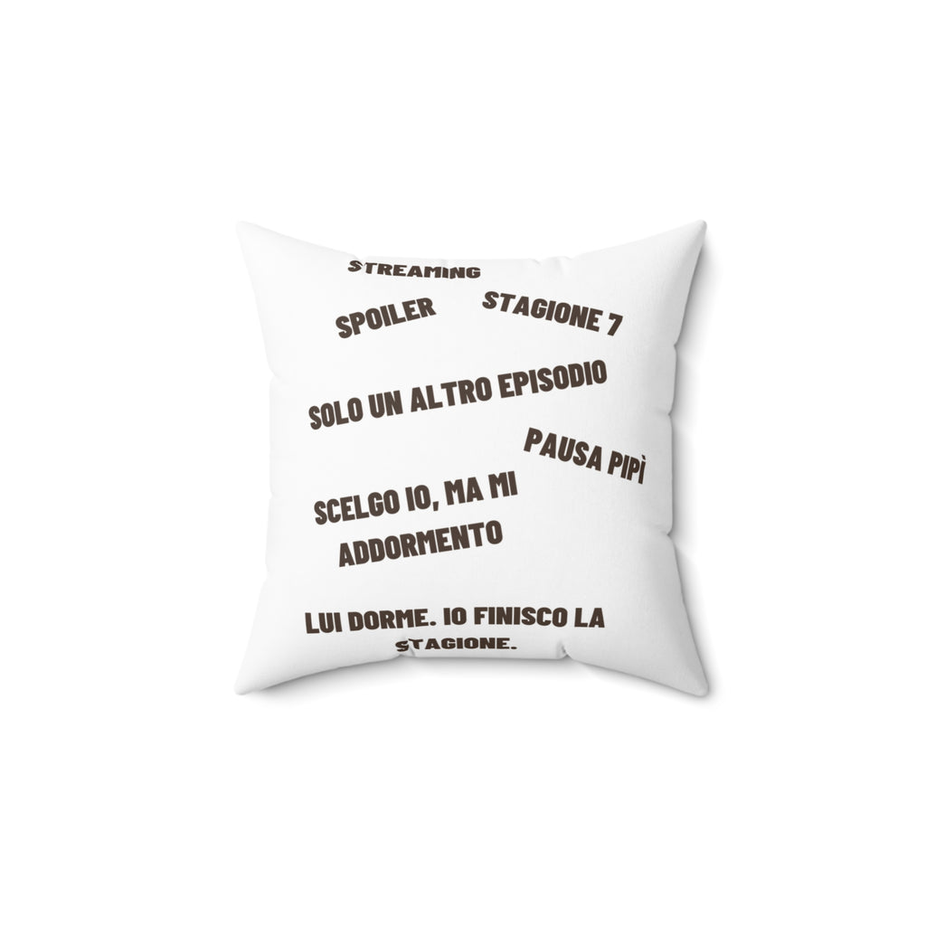 Regalo Originale cuscino,  Serie TV, Cuscino Divertente con Frase, Arredo Divano, Idea Regalo Netflix Lover, Cuscino Ironico, Binge Watching