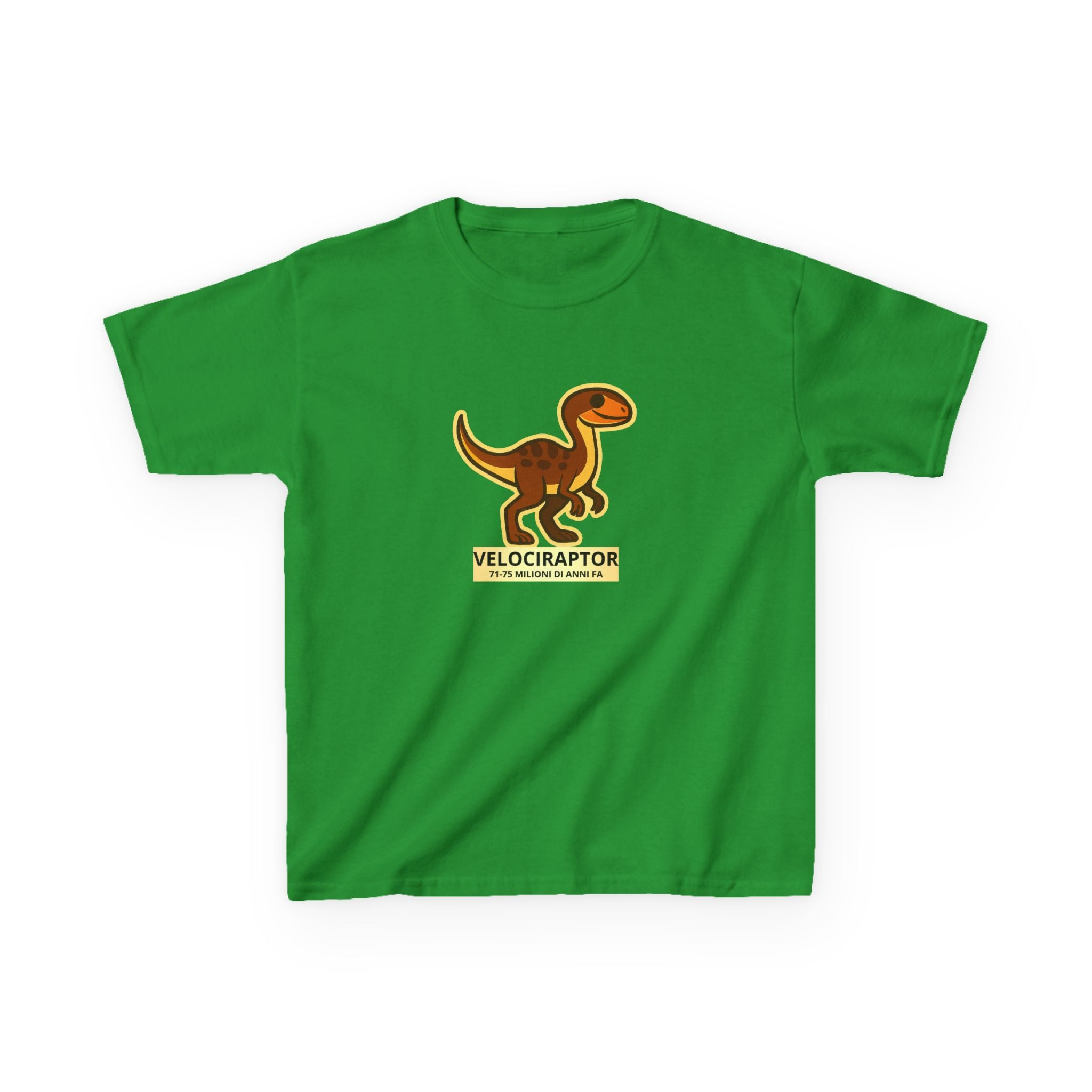 T-shirt Bambino Originale "Dino Velociraptor" | Maglietta Cotone Morbido