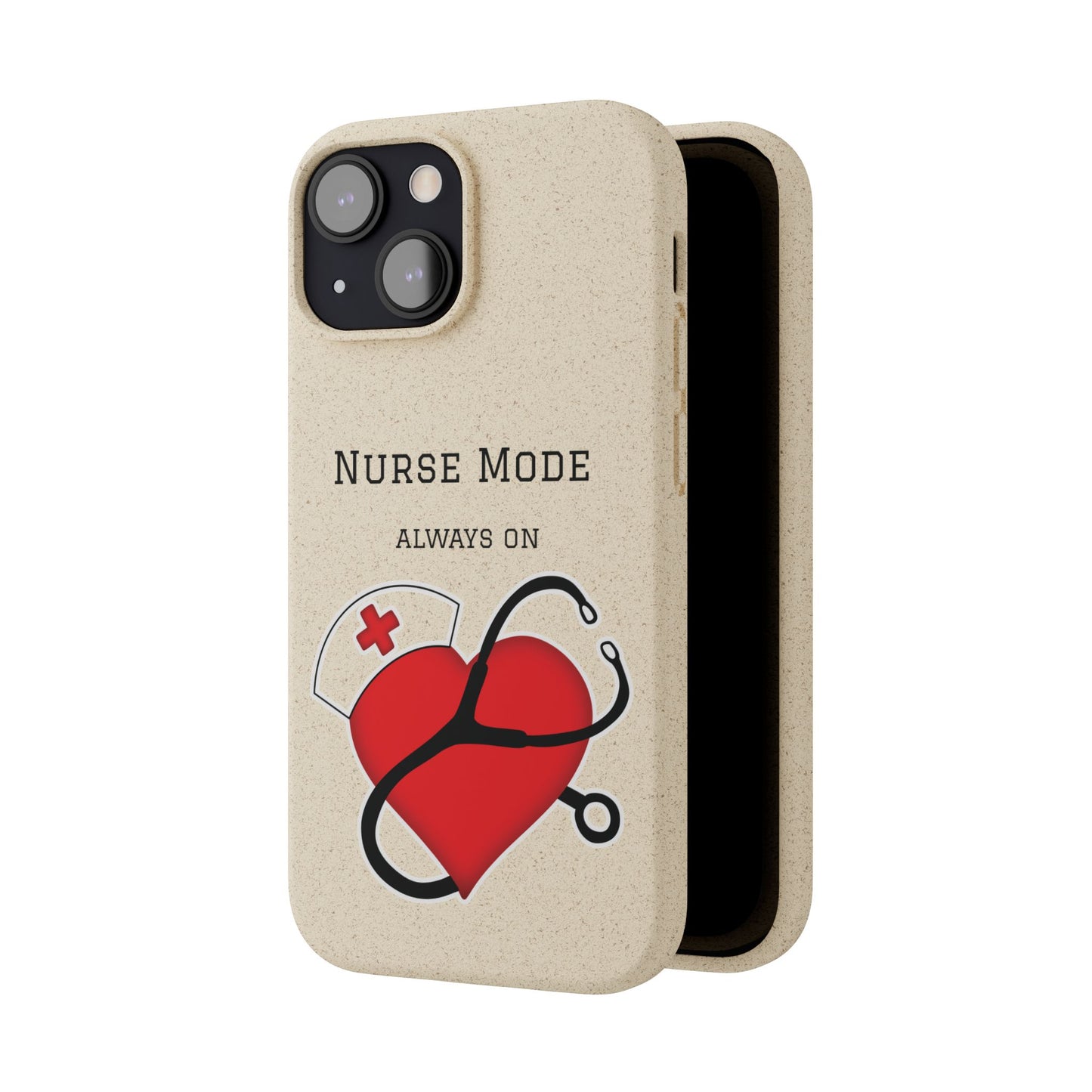 Cover Bio iPhone "Nurse Mode" (Always On) | Custodia Biodegradabile Infermiera & Dottoressa