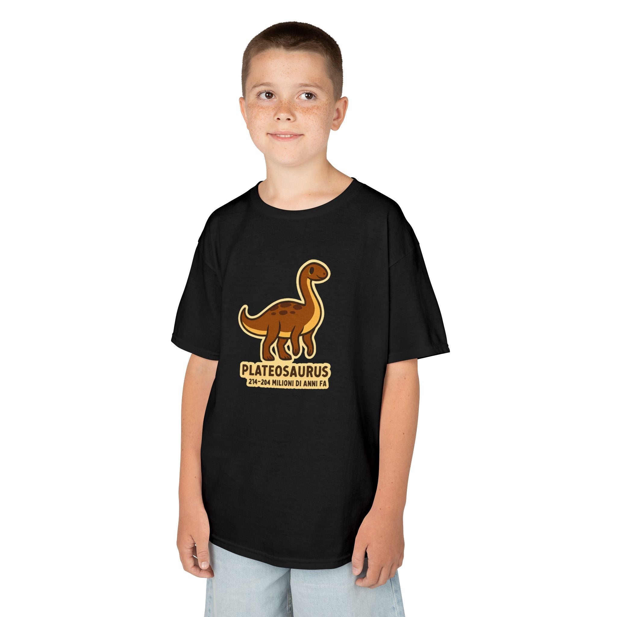 T-shirt Bambino Originale "Dino Plateosaurus" | Maglietta Cotone Morbido