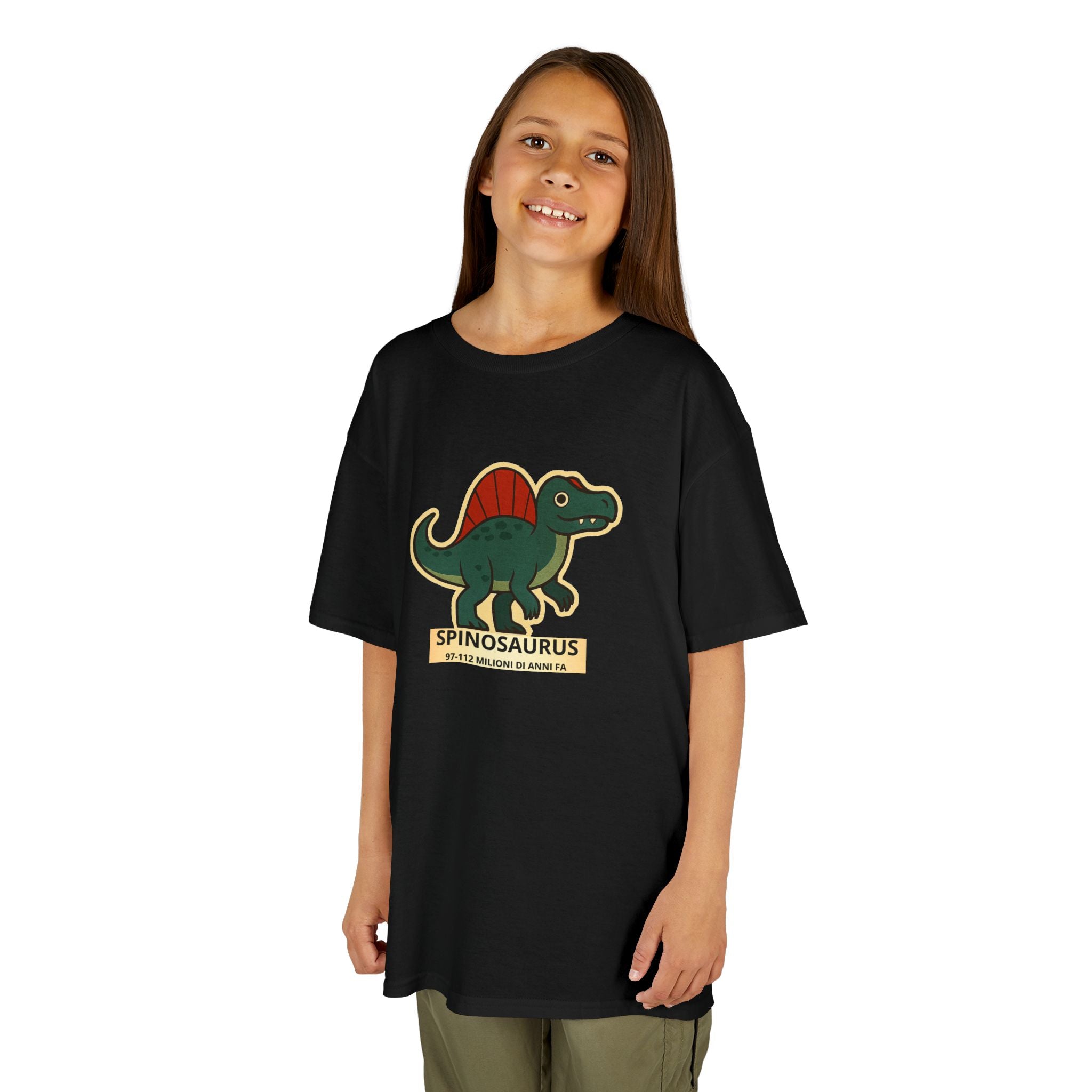 T-shirt Bambino Originale "Dino Spinosaurus" | Maglietta Cotone Morbido