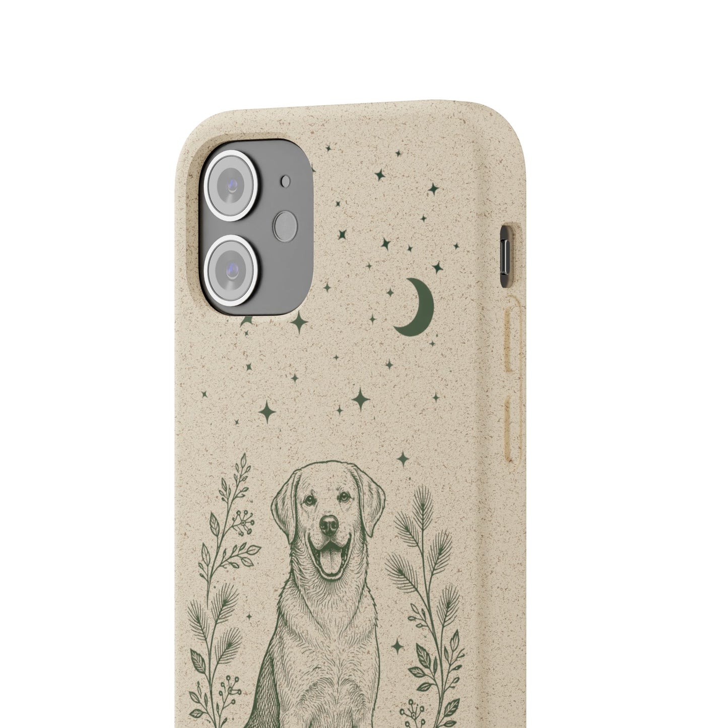 Cover iPhone Biodegradabile Labrador  – Custodia Eco in Fibra di Bambù