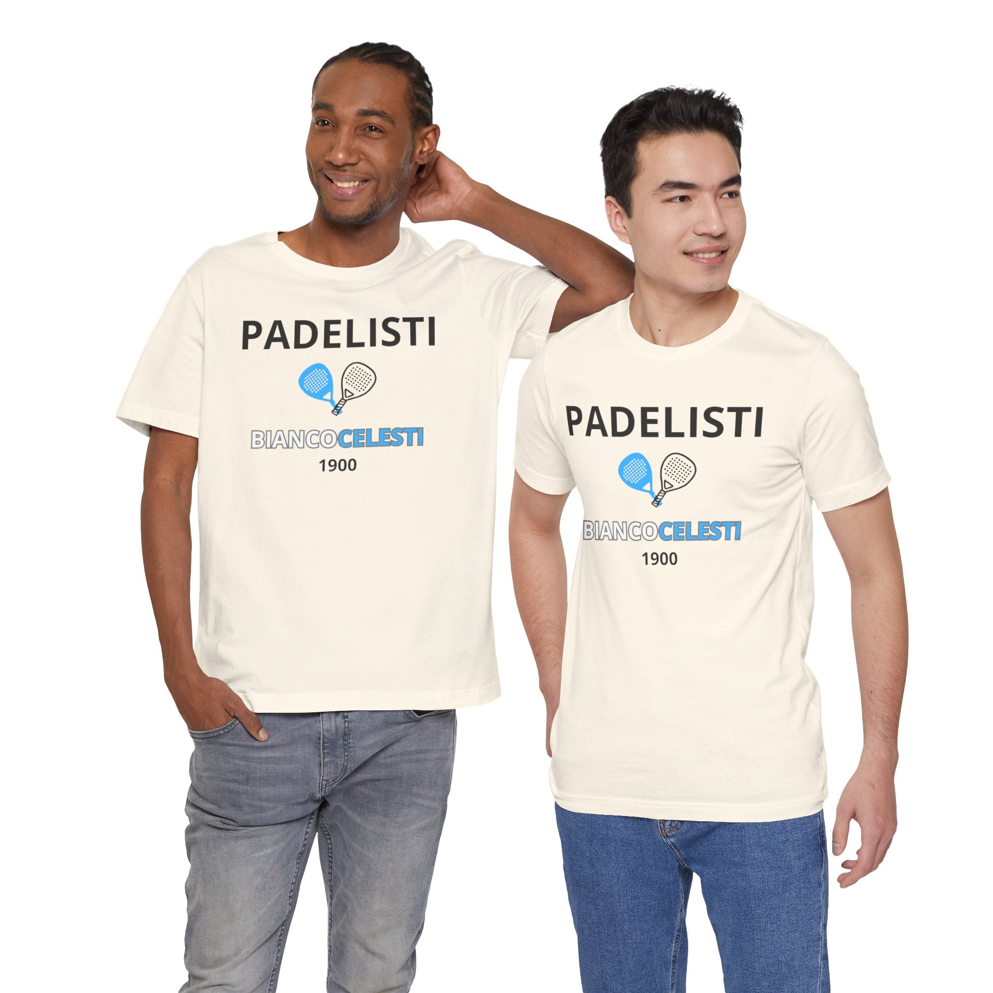 T-shirt Padel originale "Padelisti Biancocelesti" | Idea Regalo tifoso