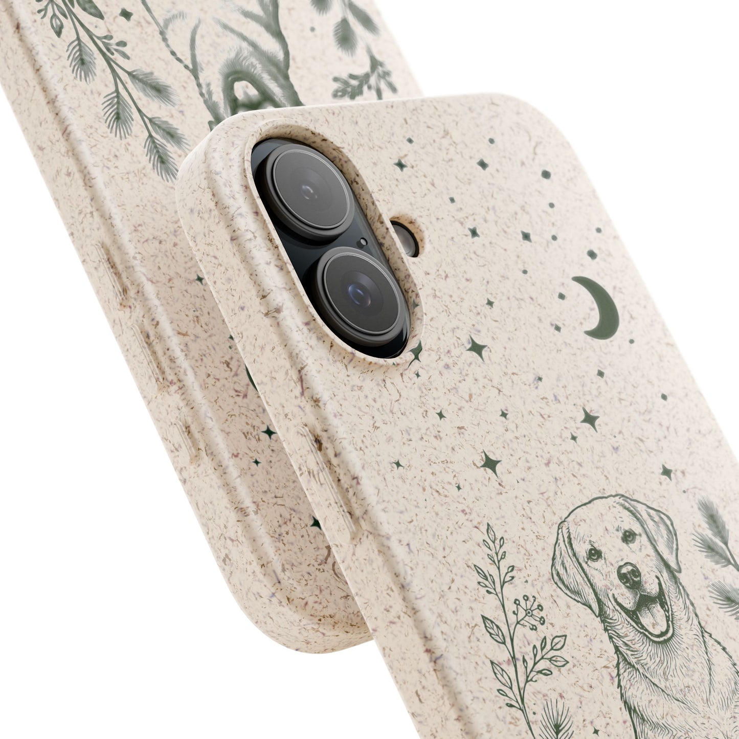 Cover iPhone Biodegradabile Labrador  – Custodia Eco in Fibra di Bambù