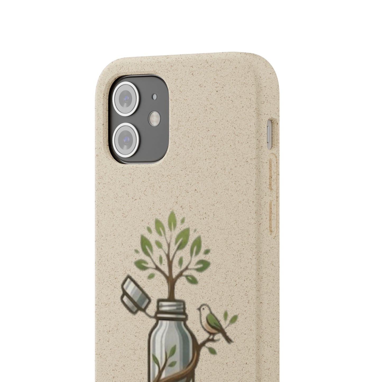 Cover Bio Originale "Rinascita Naturale" - Custodia MagSafe in Bambù & PLA