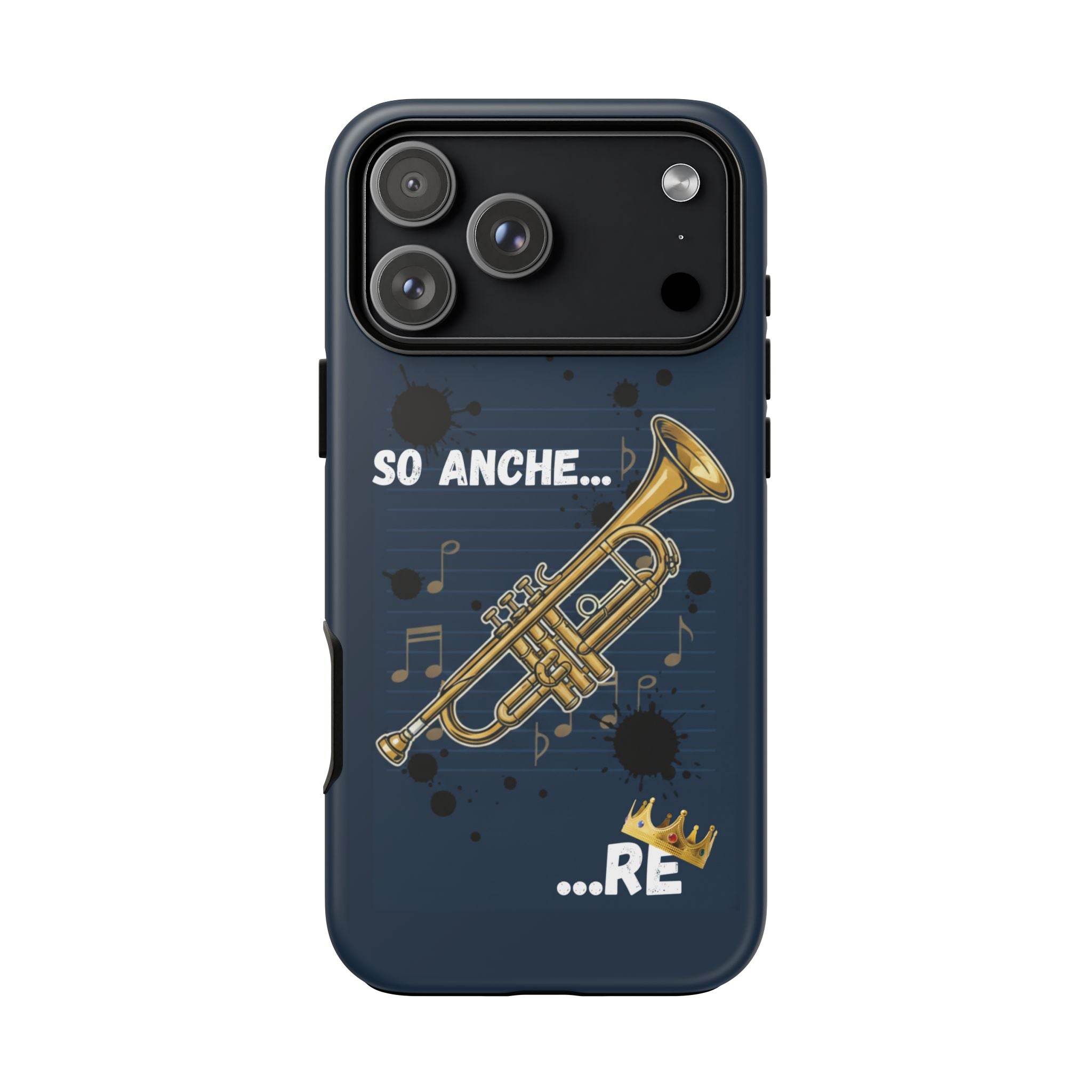 Cover Telefono rigida  Musicista Originale "So Anche... RE" Idea regalo musicisti ironici