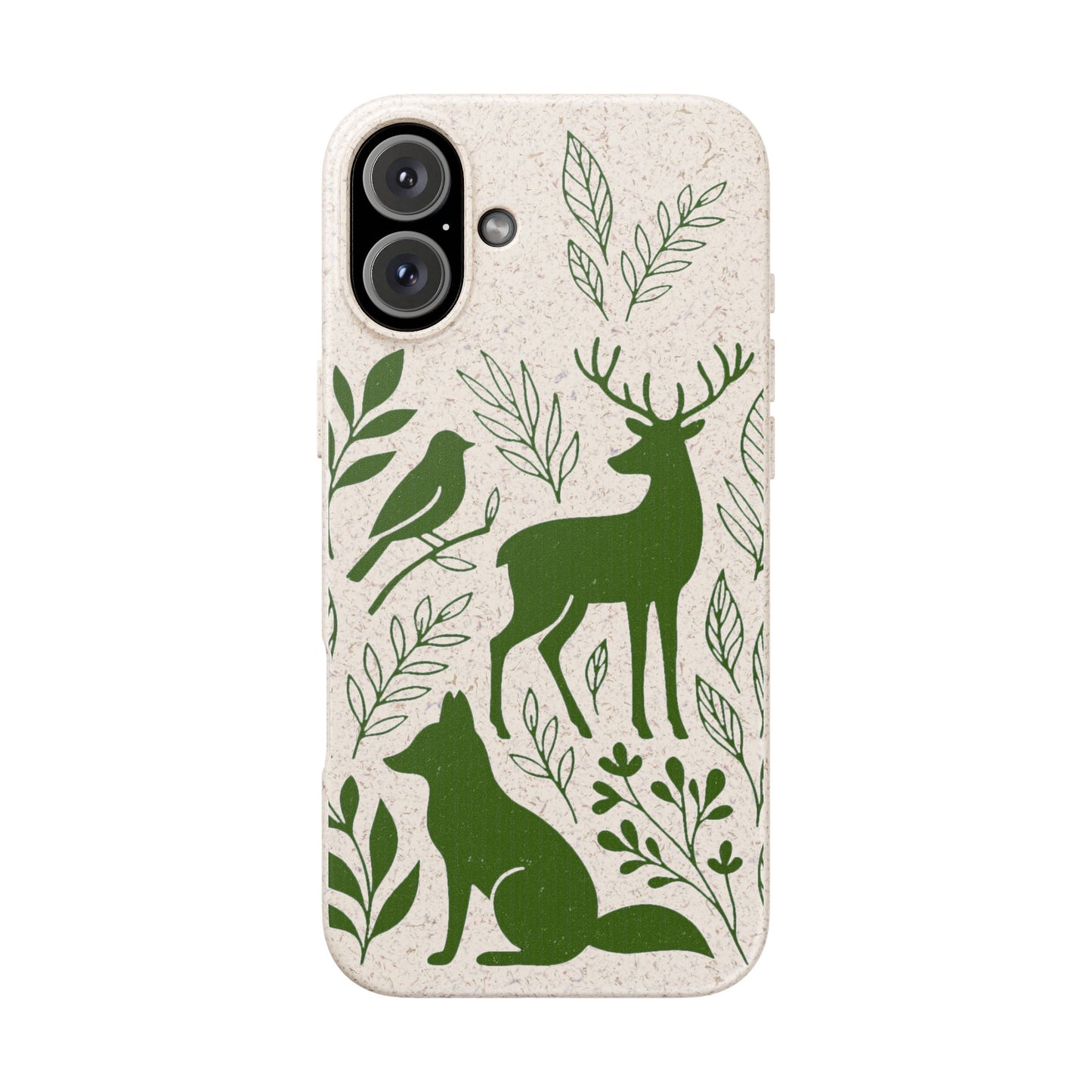 Cover Bio Originale "Animali del Bosco" - Custodia Eco in Bambù & PLA