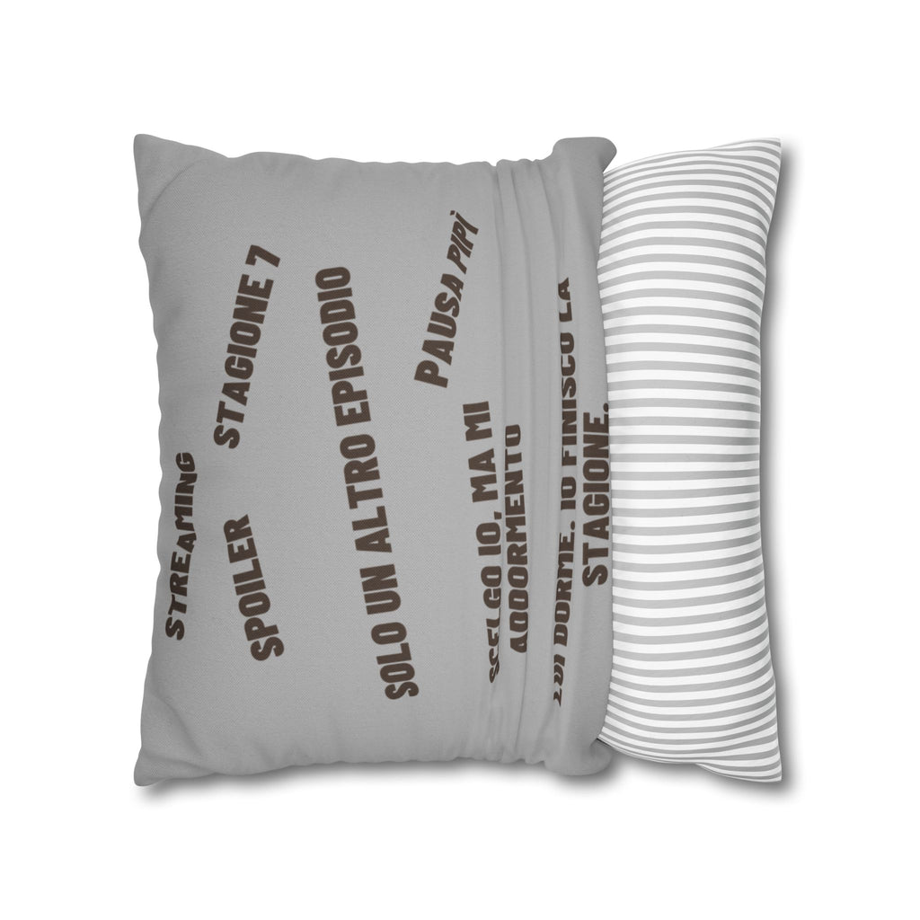 Regalo Originale cuscino,  Serie TV, Cuscino Divertente con Frase, Federa Arredo Divano, Idea Regalo Netflix Lover, Cuscino Ironico, Binge Watching