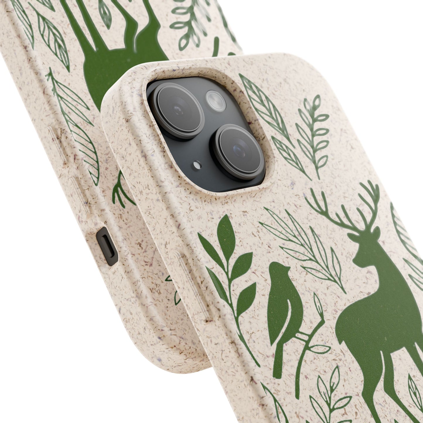 Cover Bio Originale "Animali del Bosco" - Custodia Eco in Bambù & PLA