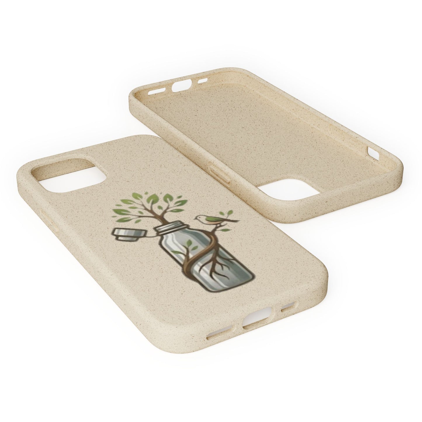 Cover Bio Originale "Rinascita Naturale" - Custodia MagSafe in Bambù & PLA