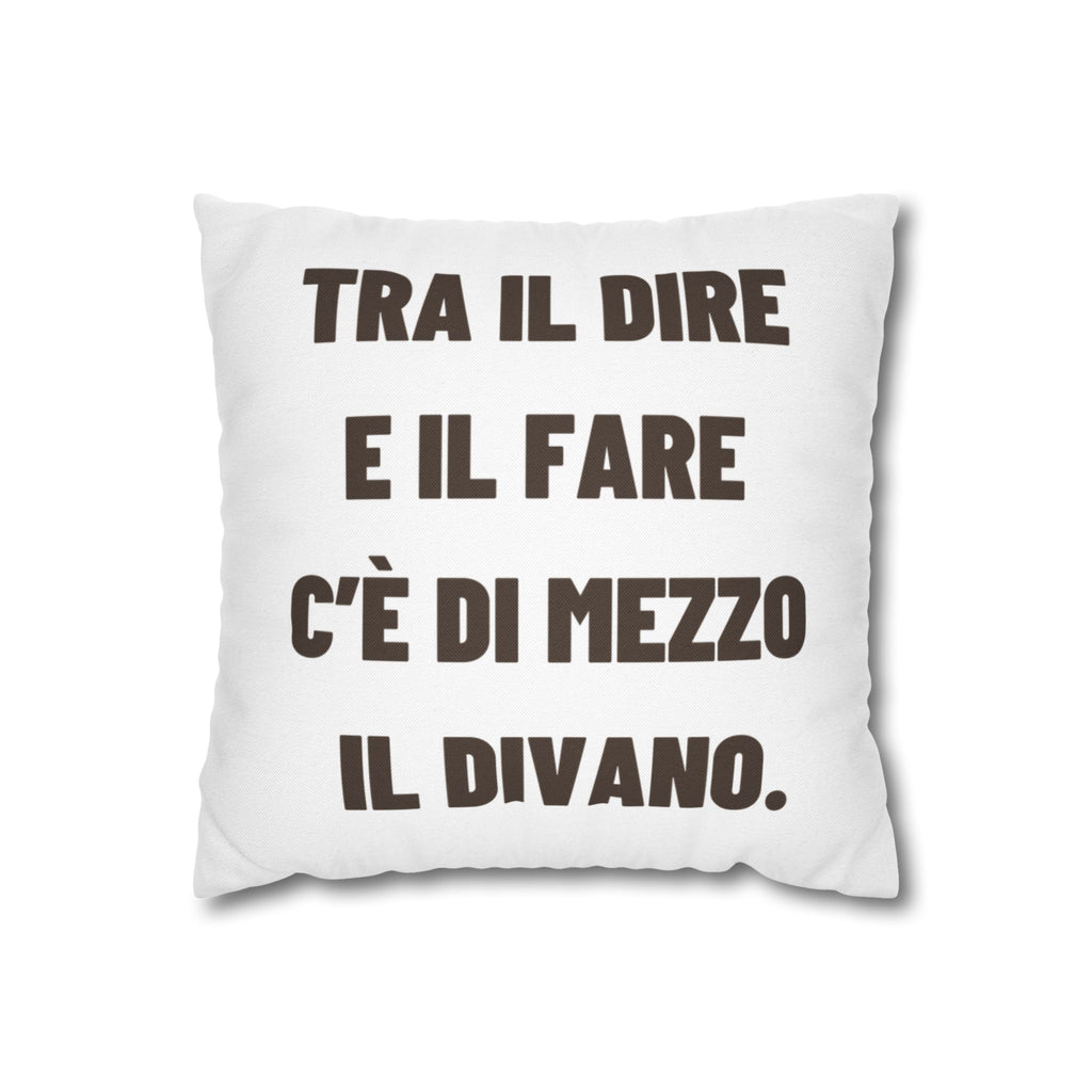 Regalo Originale Casa, Cuscino Divertente con Frase, Federa Arredo Divano, Idea Regalo Procrastinatori, Cuscino Ironico, Italian Quote