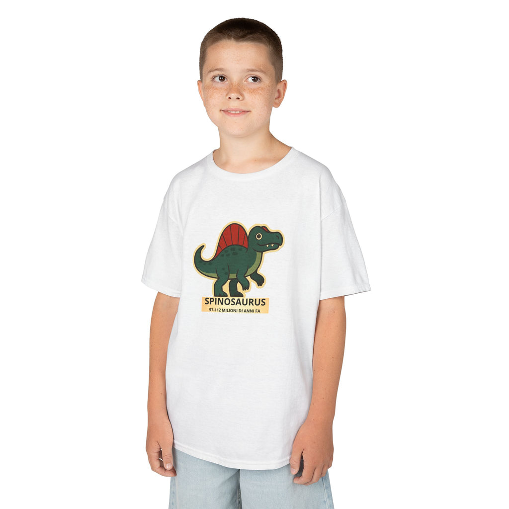 T-shirt Bambino Originale "Dino Spinosaurus" | Maglietta Cotone Morbido