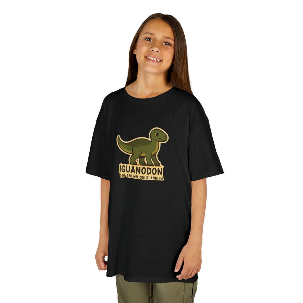 T-shirt Bambino Originale "Dino Iguanodon" | Maglietta Cotone Morbido