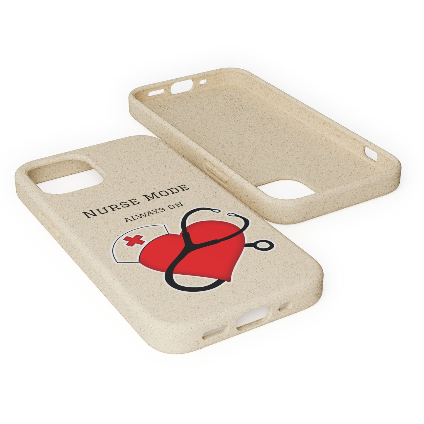 Cover Bio iPhone "Nurse Mode" (Always On) | Custodia Biodegradabile Infermiera & Dottoressa