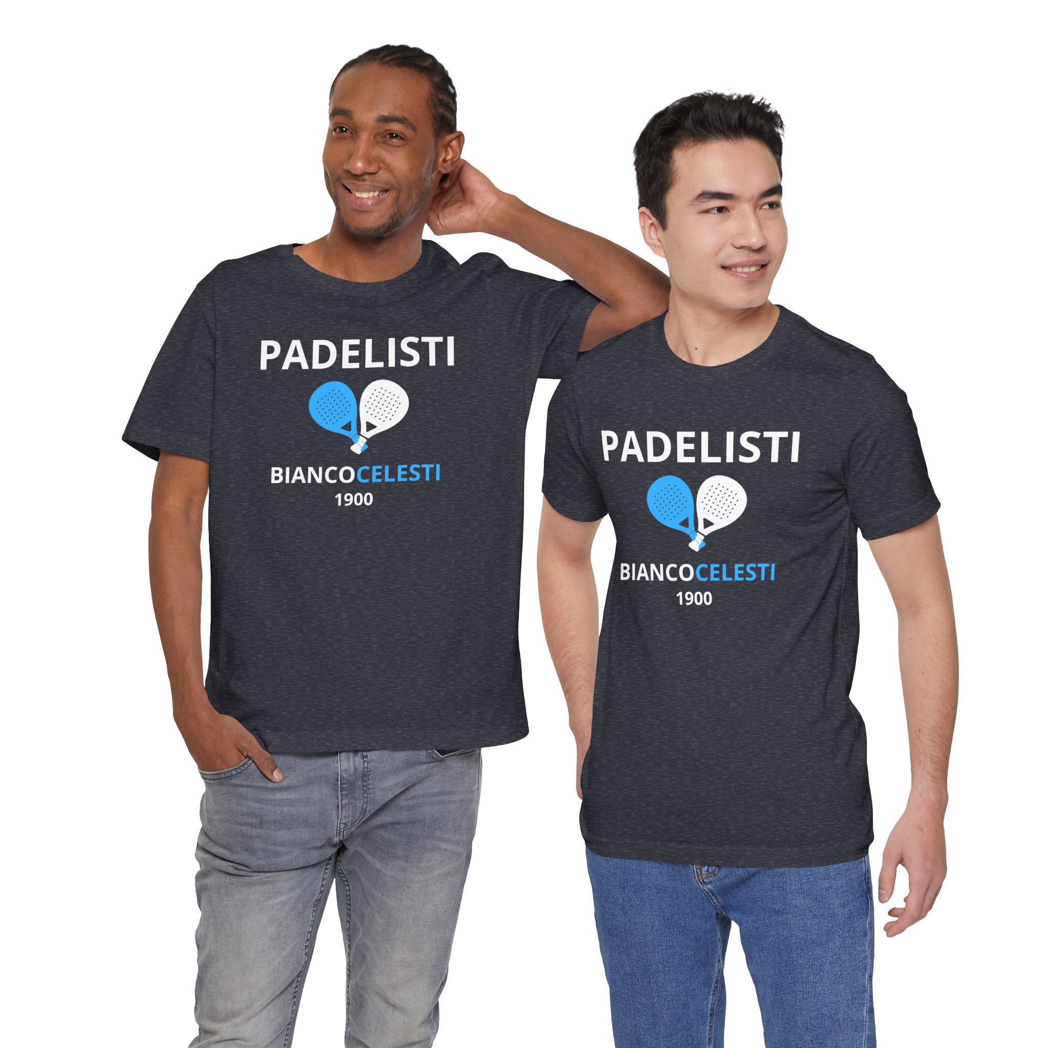T-shirt Padel originale "Padelisti Biancocelesti" | Idea Regalo tifoso