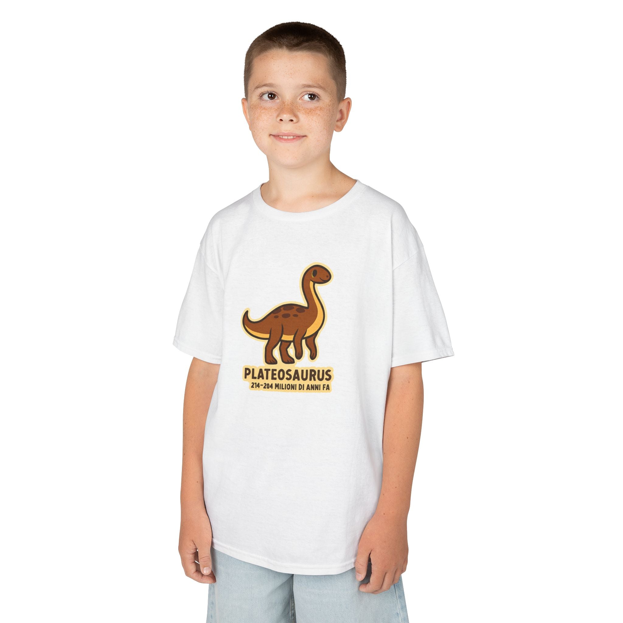 T-shirt Bambino Originale "Dino Plateosaurus" | Maglietta Cotone Morbido