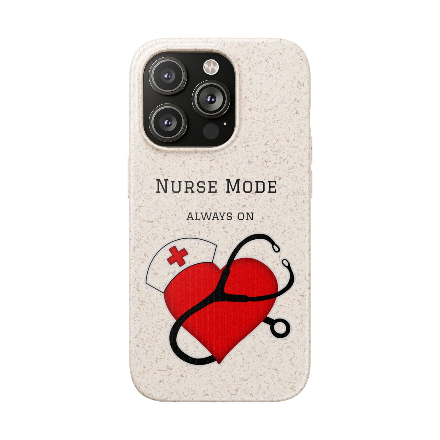 Cover Bio iPhone "Nurse Mode" (Always On) | Custodia Biodegradabile Infermiera & Dottoressa