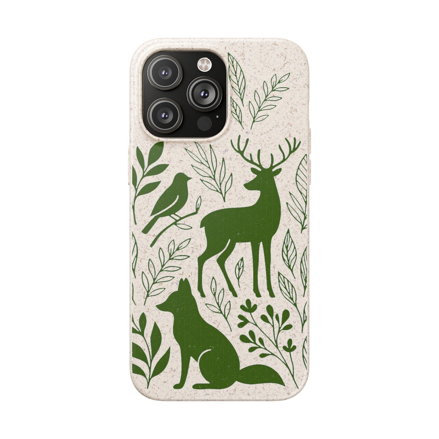 Cover Bio Originale "Animali del Bosco" - Custodia Eco in Bambù & PLA